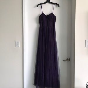 Plum Adriana Papell Gown